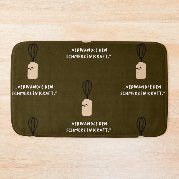 Item preview, "Verwandele den Schmerz in Kraft.” | Motivation and Inspiration | Cute Character Illustrations | Simple Design designed and sold by RM-Journey.