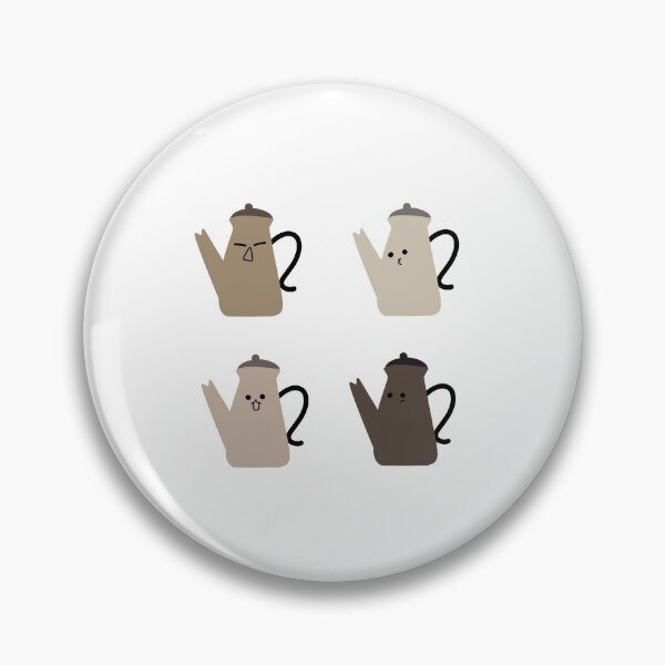 Item preview, Cute Cartoon Teapots - Vector Illustration in Warm Brown Tones designed and sold by RM-Journey.