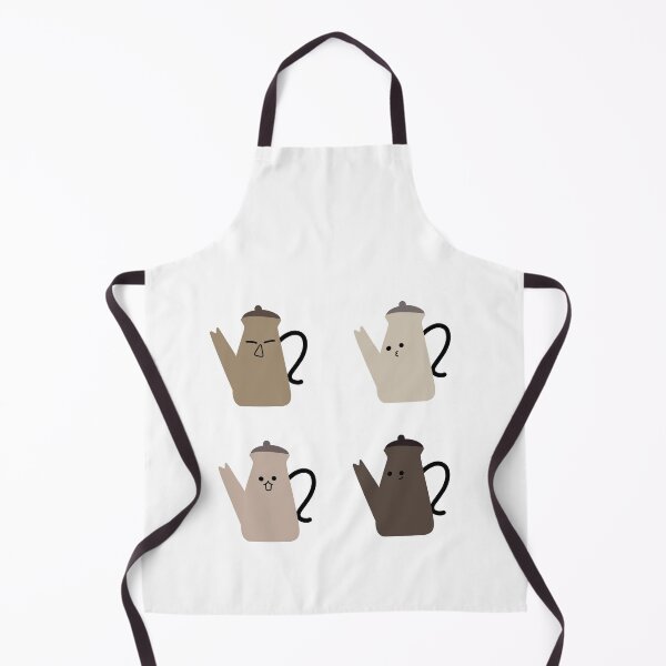 Item preview, Cute Cartoon Teapots - Vector Illustration in Warm Brown Tones designed and sold by RM-Journey.
