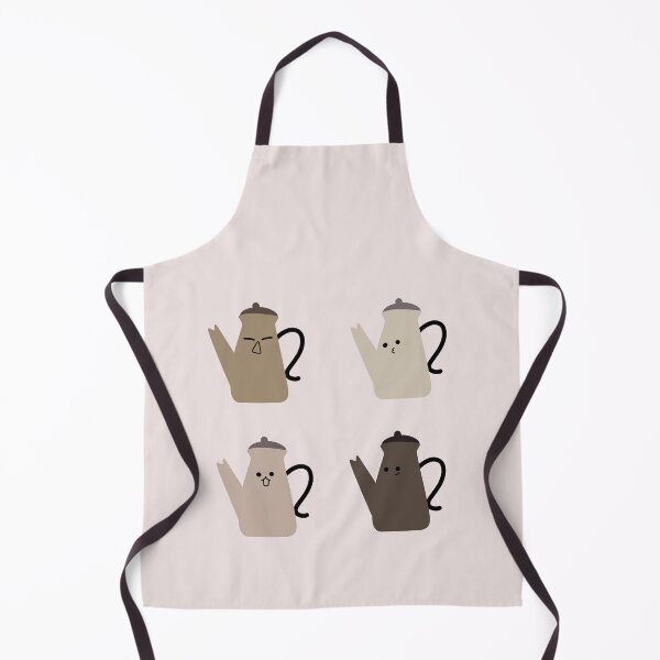 Item preview, Cute Cartoon Teapots - Vector Illustration in Warm Brown Tones | Pastel Background designed and sold by RM-Journey.