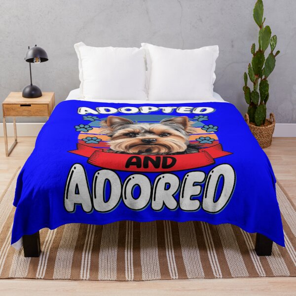 Item preview, Yorkshire Terrier Dog Owner Adopted And Adored Art Design designed and sold by fantasticdesign.