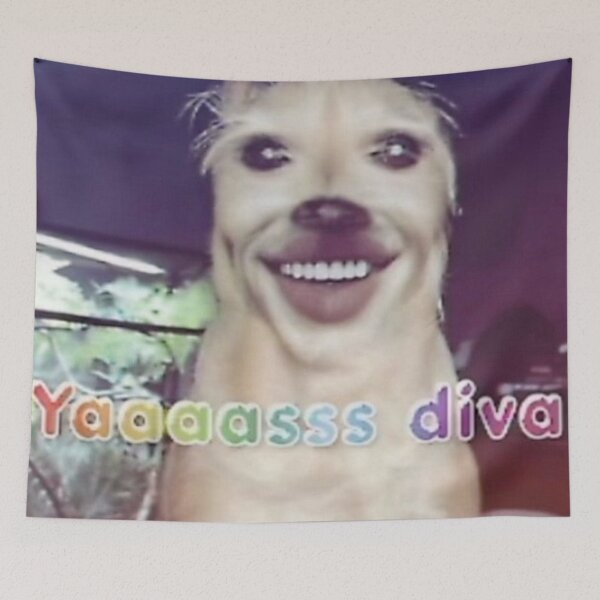 Item preview, yes diva meme dog designed and sold by Hinadio.