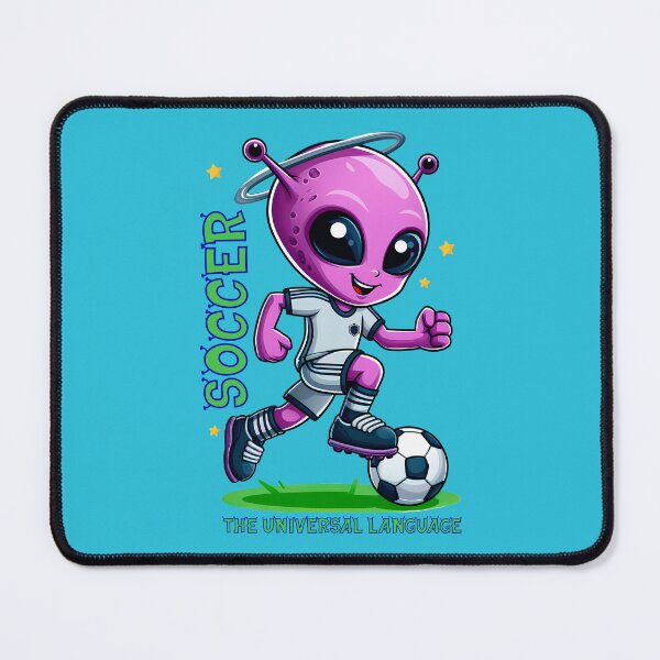 Item preview, SOCCER: the universal language - Alien Cartoon designed and sold by Second Draft Visuals.