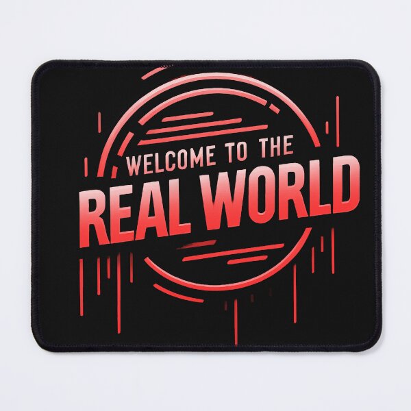 Item preview, Welcome to the Real World - Neon Red Melting Logo v1 designed and sold by KriticalDesigns.
