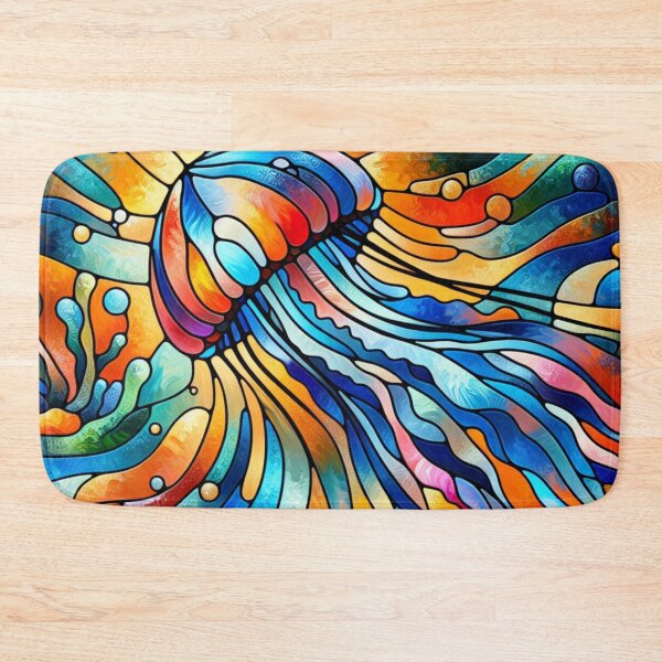Item preview, Stained Glass Jellyfish  designed and sold by foilhat.