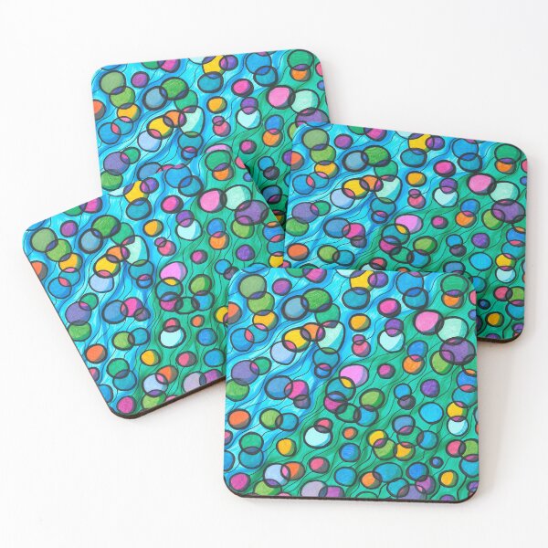 Item preview, Multicolored Orbs Float in Flowing Water designed and sold by artofkathleen.