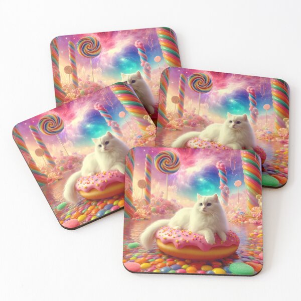 Item preview, "Sweet Serenity: The Whimsical Voyage of a White Cat" designed and sold by MindVibe.
