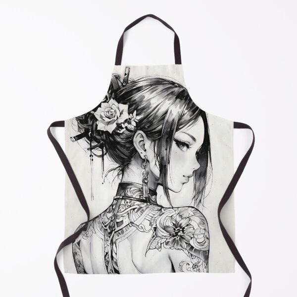 Item preview, Elegant Beauty A Captivating Ink Portrait of Serenity designed and sold by ArtComixHaven.