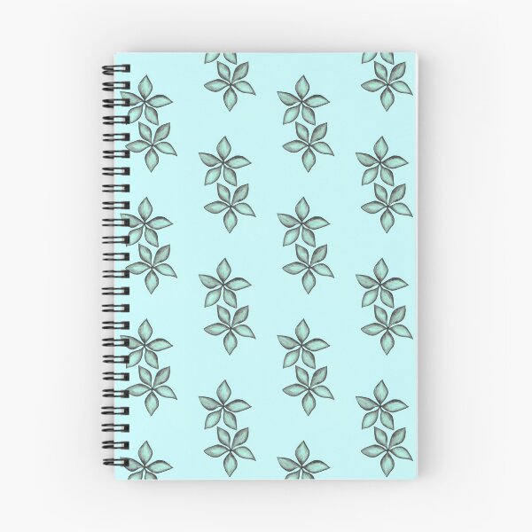 Item preview, Black flower on aqua background watercolor designed and sold by LunaMothDesigns.