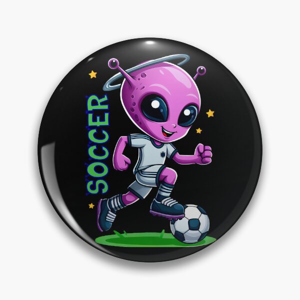 Artikelvorschau, FUSSBALL: die universelle Sprache - Alien Cartoon entworfen und verkauft von Second Draft Visuals.
