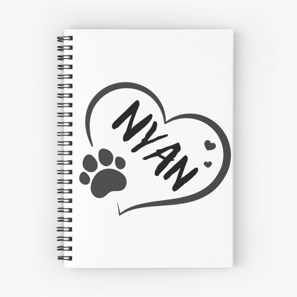 Item preview, Nyan cat name in a heart with a paw, great gift for dog or cat owners designed and sold by OCS1337.