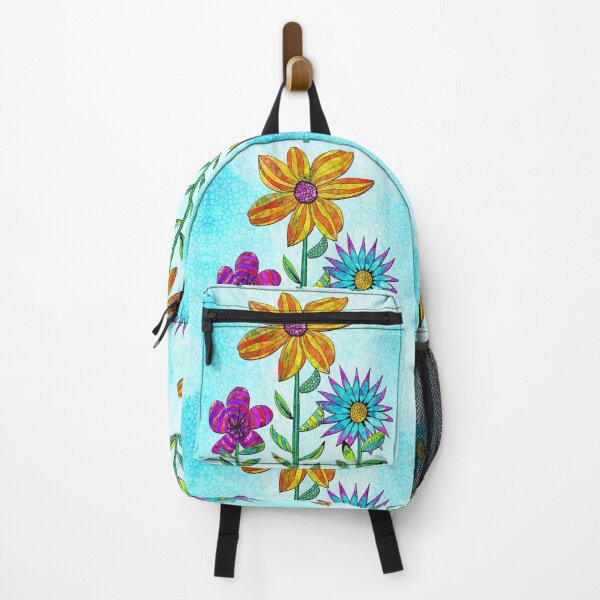 Item preview, Three Garden Beauties Colorful Flowers Floral Art designed and sold by Sharon Cummings Art.