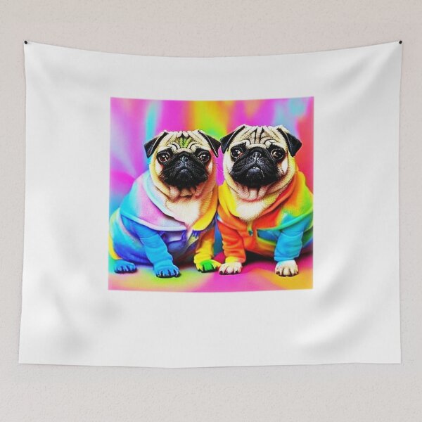 Item preview, Rainbow Pug designed and sold by ChloeAnnandCo.