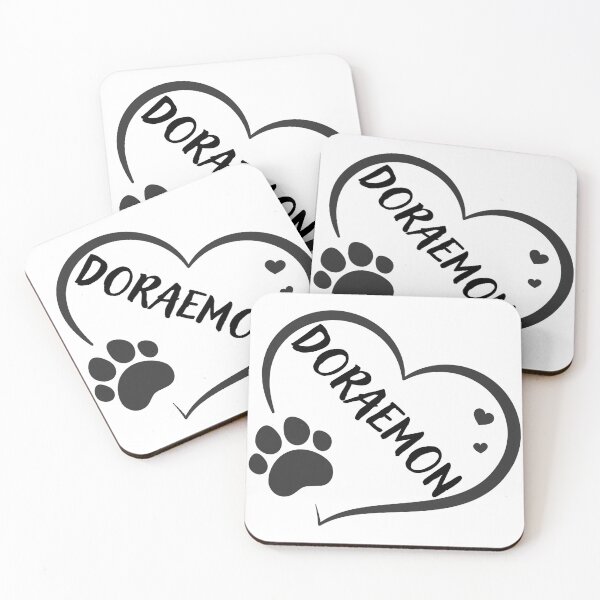 Item preview, Doraemon cat name in a heart with a paw, great gift for dog or cat owners designed and sold by OCS1337.