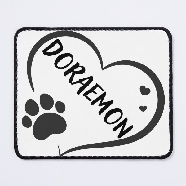 Item preview, Doraemon cat name in a heart with a paw, great gift for dog or cat owners designed and sold by OCS1337.