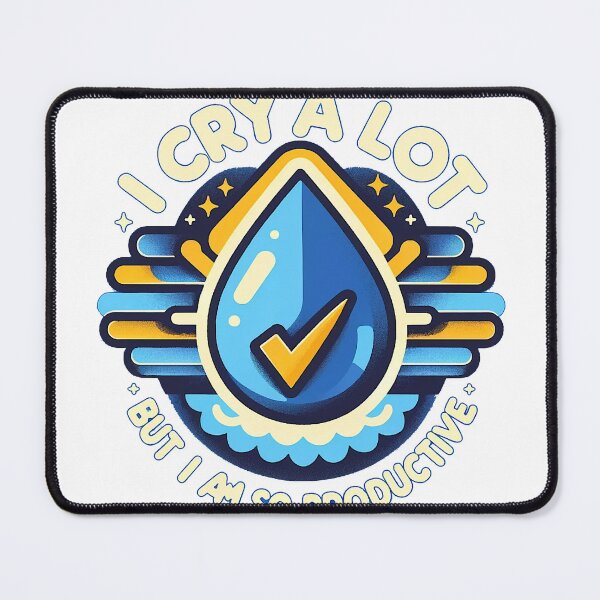 Item preview, I Cry a Lot But I Am So Productive- Mental Health Awareness designed and sold by KriticalDesigns.