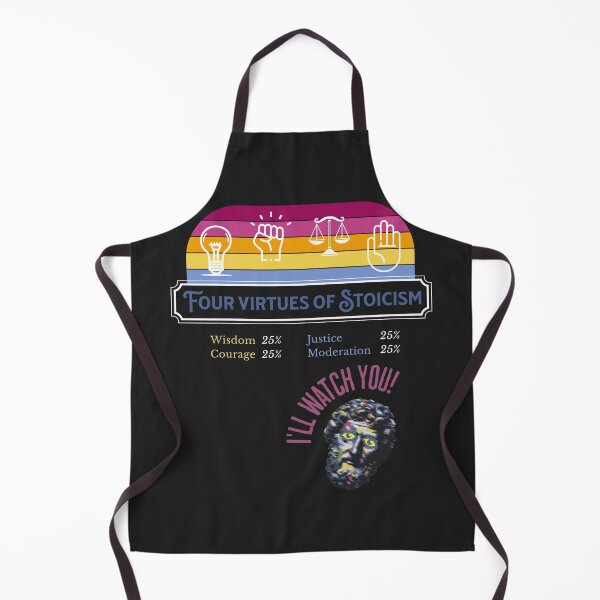 Item preview, Four virtues of Stoicism designed and sold by TheModernSociety.