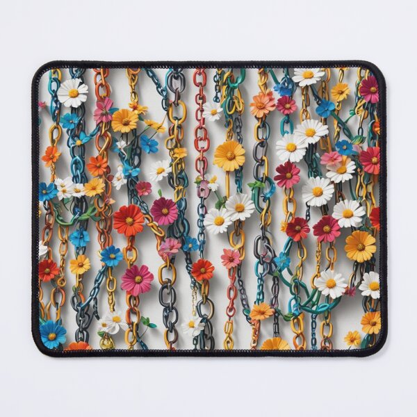 Item preview, Abstract Colorful Chains and Flowers Pattern designed and sold by calibrit.
