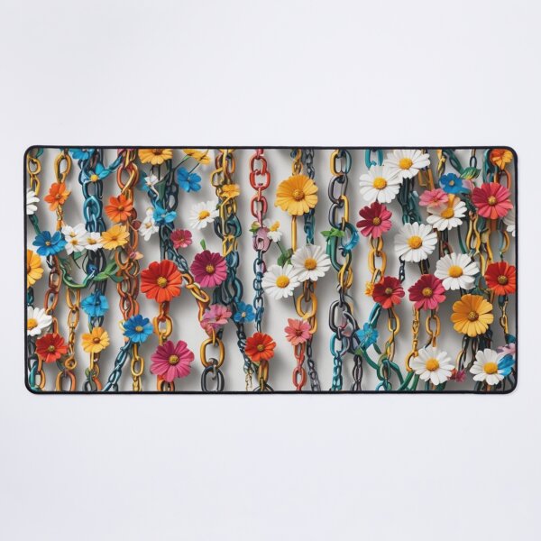 Item preview, Abstract Colorful Chains and Flowers Pattern designed and sold by calibrit.