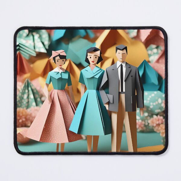 Item preview, Origami Art - Retro Trio: A Stylish Step Back to the '50s designed and sold by ArtfulFolds.