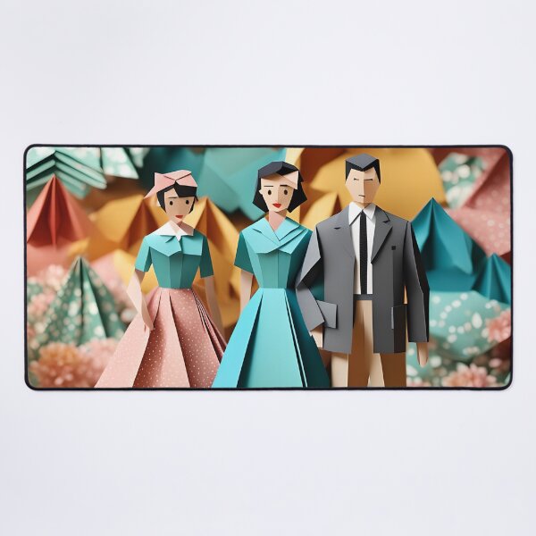 Item preview, Origami Art - Retro Trio: A Stylish Step Back to the '50s designed and sold by ArtfulFolds.