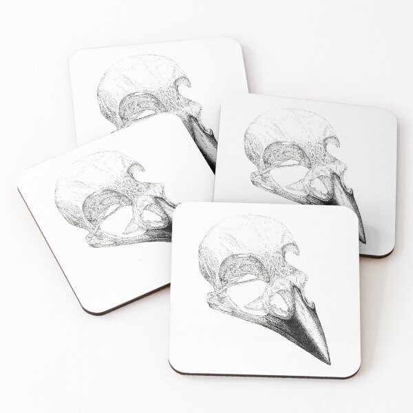 Item preview, Hand Drawn Bird Skull designed and sold by Katie O Illustration.