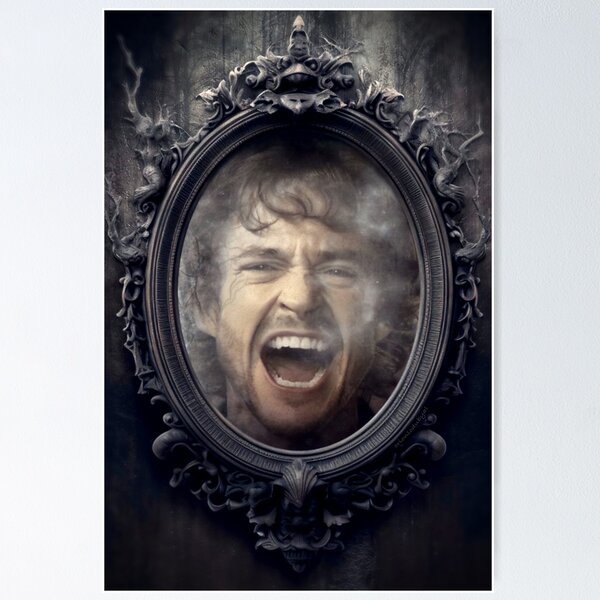 Item preview, Will Graham Haunted AU Ghost Mirror Scream designed and sold by orionlodubyal.