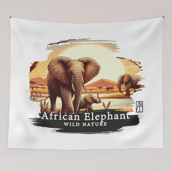 Item preview, African Elephant - WILD NATURE - ELEPHANT -2 designed and sold by ArtProjectShop.