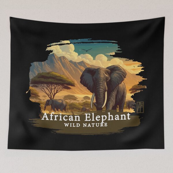 Item preview, African Elephant - WILD NATURE - ELEPHANT -3 designed and sold by ArtProjectShop.
