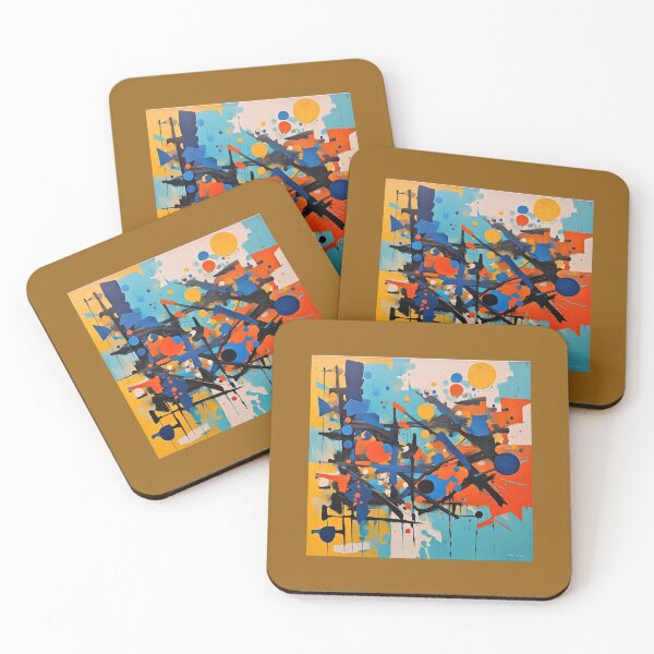 Item preview, Colorful Glossy Shiny Abstract Shapes  designed and sold by redask2me.