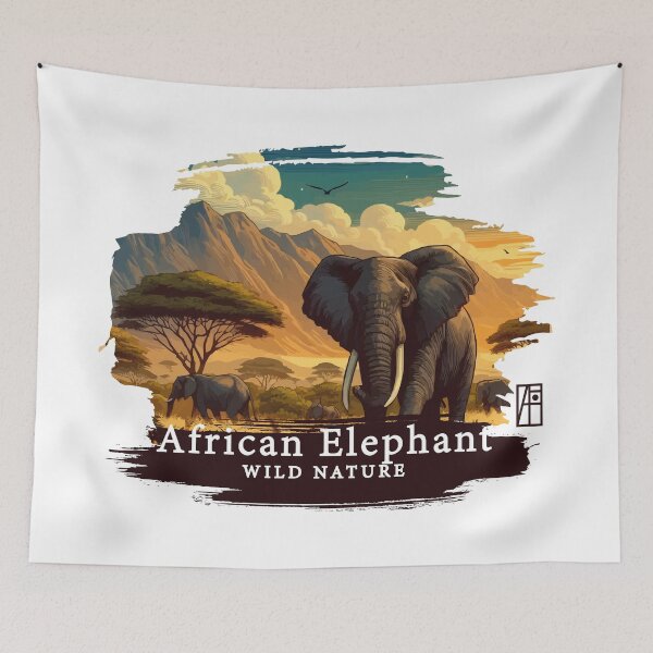 Item preview, African Elephant - WILD NATURE - ELEPHANT -4 designed and sold by ArtProjectShop.