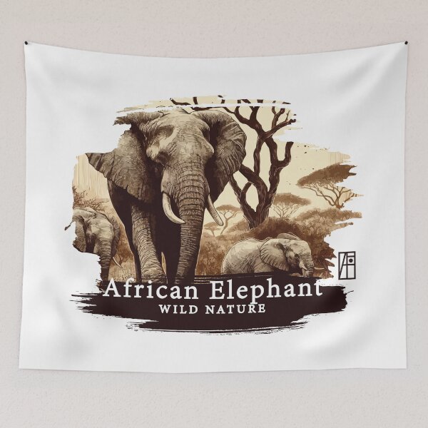 Item preview, African Elephant - WILD NATURE - ELEPHANT -6 designed and sold by ArtProjectShop.