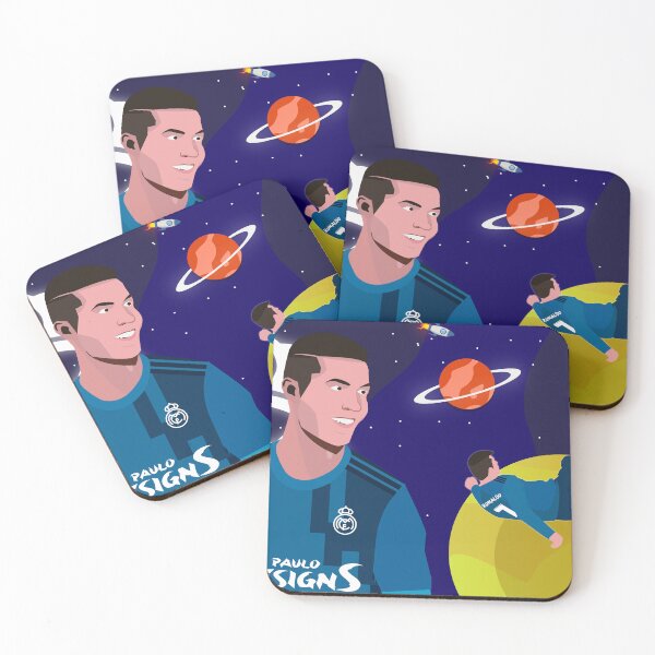 Item preview, Cristiano Ronaldo Space Real Madrid Illustration designed and sold by PauloDesigns97.