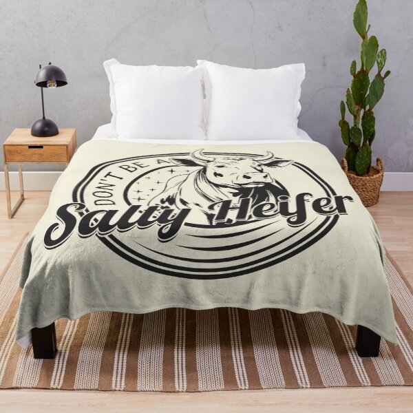Item preview, Dont be a Salty Heifer - Simple Vintage Funny Cow Lover designed and sold by thecatcouch.
