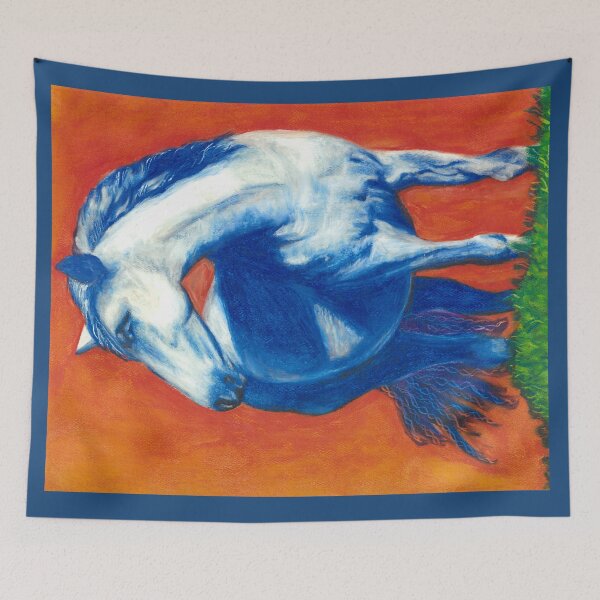 Item preview, Blue Horse at Sunset designed and sold by artofkathleen.