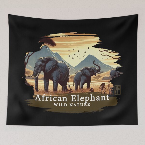 Item preview, African Elephant - WILD NATURE - ELEPHANT -7 designed and sold by ArtProjectShop.