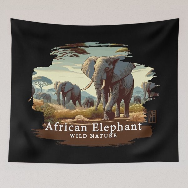 Item preview, African Elephant - WILD NATURE - ELEPHANT -9 designed and sold by ArtProjectShop.