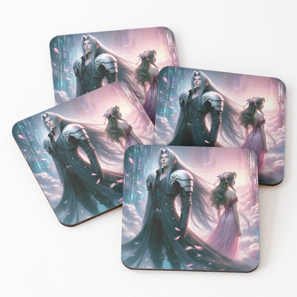 Item preview, A picture of Sephiroth and Aerith designed and sold by OtakuLand.