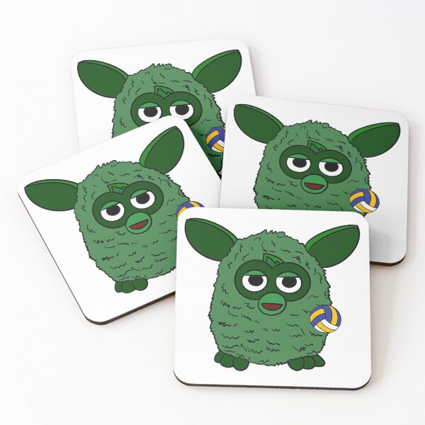 Item preview, Forest Green Volleyball Player Furby designed and sold by Animals-by-JB.