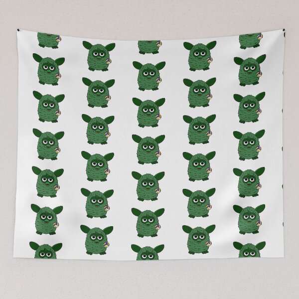 Item preview, Forest Green Volleyball Player Furby designed and sold by Animals-by-JB.