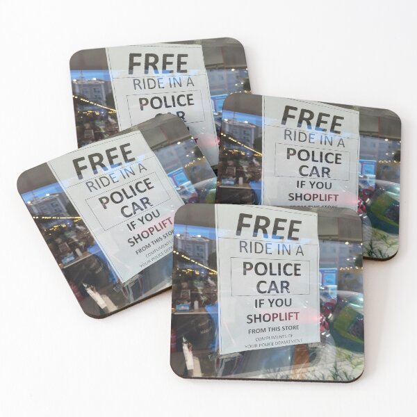 Item preview, Free ride in a police car if you shoplift from this store designed and sold by Nabthat.