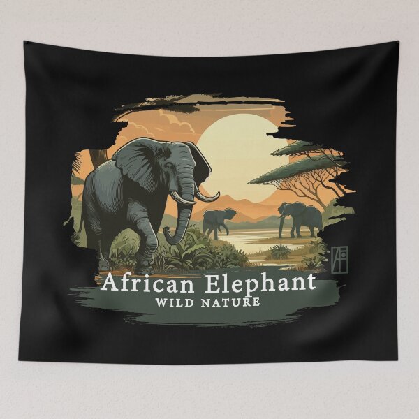 Item preview, African Elephant - WILD NATURE - ELEPHANT -11 designed and sold by ArtProjectShop.