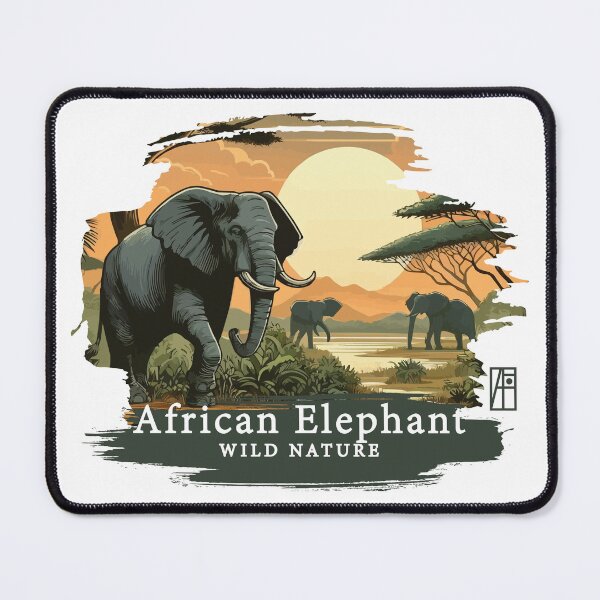 Item preview, African Elephant - WILD NATURE - ELEPHANT -12 designed and sold by ArtProjectShop.