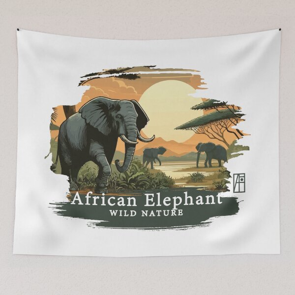 Item preview, African Elephant - WILD NATURE - ELEPHANT -12 designed and sold by ArtProjectShop.