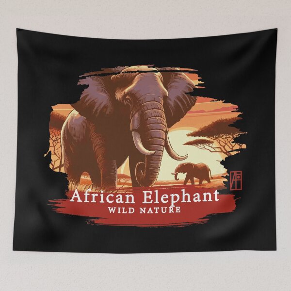 Item preview, African Elephant - WILD NATURE - ELEPHANT -13 designed and sold by ArtProjectShop.