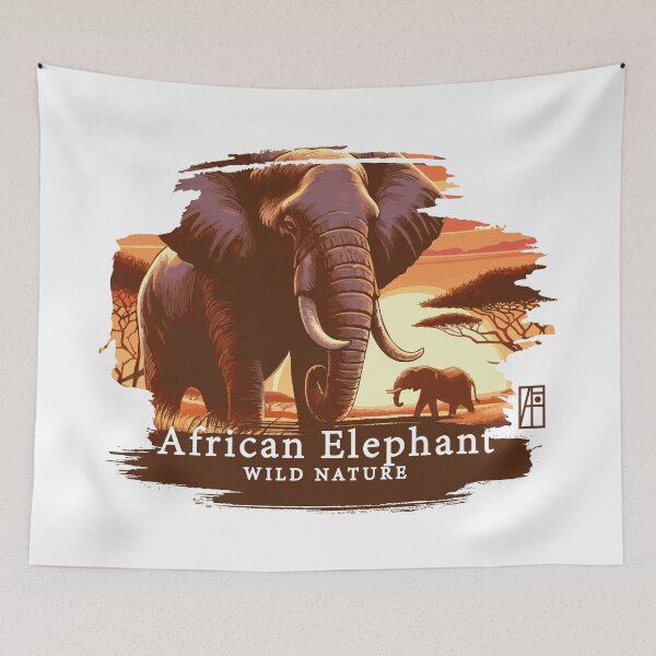 Item preview, African Elephant - WILD NATURE - ELEPHANT -14 designed and sold by ArtProjectShop.