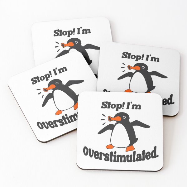 Item preview, Overstimulated Penguin  designed and sold by ArtAttackStudios.
