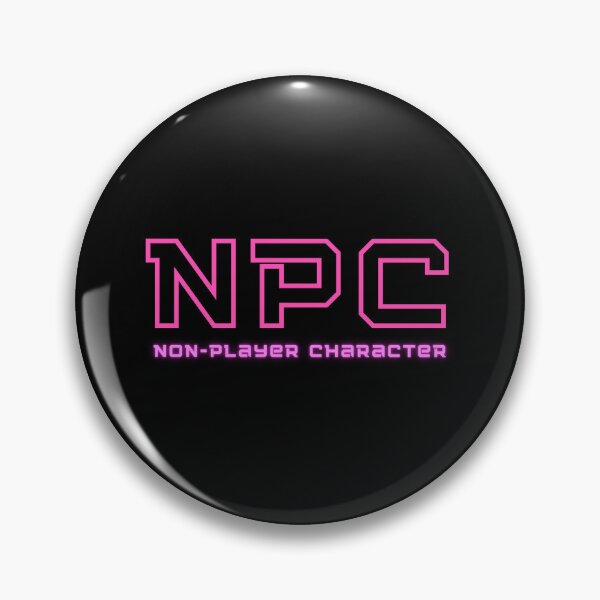 Item preview, NPC Non-Player Character Gamer Humor Pink Version designed and sold by jenmountainen.