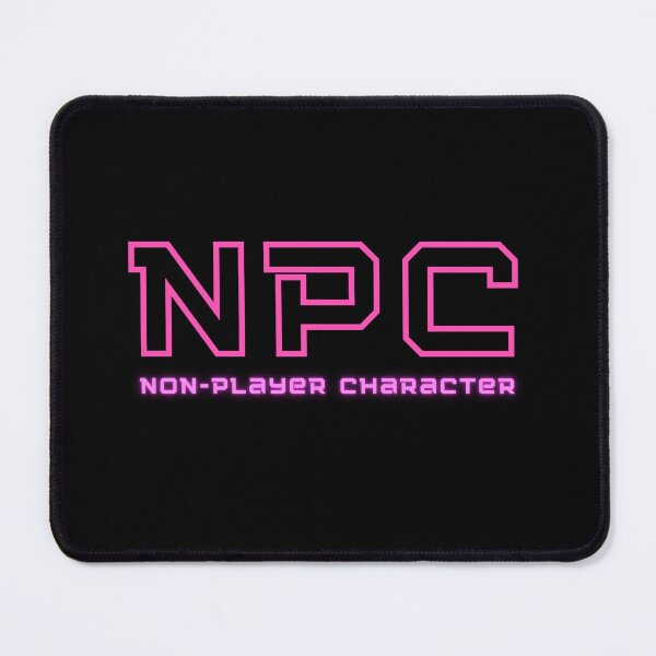 Item preview, NPC Non-Player Character Gamer Humor Pink Version designed and sold by jenmountainen.