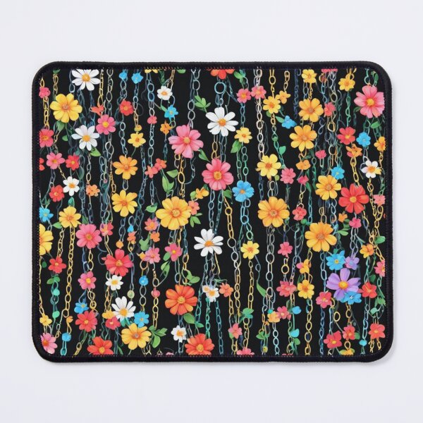 Item preview, Abstract Colorful Chains and Flowers Pattern designed and sold by calibrit.